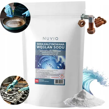 Univerzální čisticí prostředek SODA KALCYNOWANA PRACÍ 5KG UHLIČITAN SODNÝ PRO PRANÍ BEZ ZÁPACHU ČISTÝ Nuvio