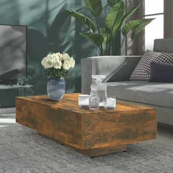 Konferenční stolek vidaXL Konferenční stolek kouřový dub 100x49,5x31 cm kompozitní dřevo