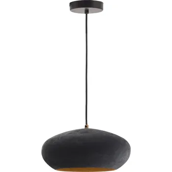 Černé závěsné svítidlo s kovovým stínidlem ø 30 cm Inda – Kave Home ID_1758654