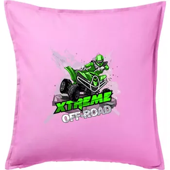 Polštář ATV čtyřkolka offroad XXX - Polštář 50x50 - 50x50 - Pouze potah ( Růžová )