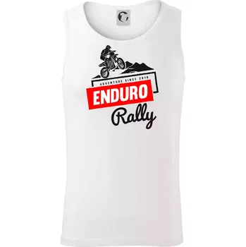 Enduro rally - Tílko pánské Core - XL ( Bílá )