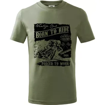 Motorcycle Legend - Tričko dětské bavlněné - 104-110cm / 3-4 roky ( Khaki )