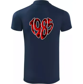 Pánská košile 1985 v srdci - Polokošile Victory sportovní (dresovina) - M ( Námořní modrá (velmi tmavá - téměř černá) )