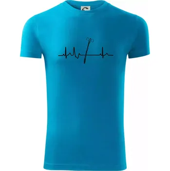 Pánské oblečení EKG Pomlázka - Viper FIT - Pánské zůžené tričko - 3XL ( Světlý tyrkys )
