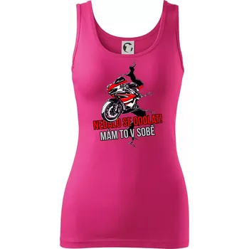 Dámské tričko Nedalo se odolat, mám to v sobě silniční motorka - Dámské tílko - S ( Purpurová )
