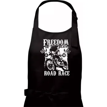 Kuchyňská zástěra Freedom or Death - Pánská zástěra na vaření - Univerzální velikost ( Černá )