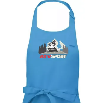 Kuchyňská zástěra ATV čtyřkolka sport - Dámská zástěra na vaření - Univerzální velikost ( Světlý tyrkys )