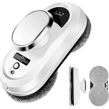 Robotický čistič oken Robotický čistič oken s dálkovým ovládáním 5600Pa Podtlak Dva otočné kotouče 8x hadřík Bezpečnostní lanko 1,5m+4m kabel