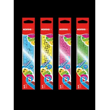 pravítka Pravítko 15 cm ohebné mix barev 42161 Kores