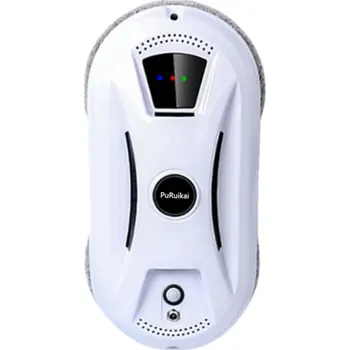 Robotický čistič oken Robotický čistič oken s 2 otočnými kotouči 70 ot./min Dálkové ovládání Bezpečnostní lanko Karabina Elektrický čistič skel