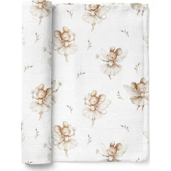 Luxusní osuška, plenka 110x110cm, bambusová, Myšky