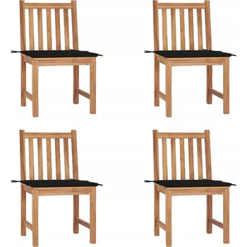 Zahradní židle VidaXL dřevěná černá