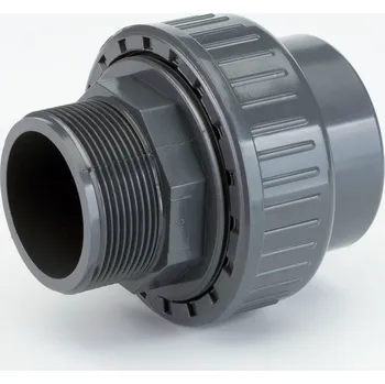 AQUAPLASTIK PVC-U Přechodové šroubení s vnějším závitem 50 x 6/4"