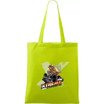 ATV čtyřkolka Xtreme oranžová - Taška bavlněná - 42 x 38 cm ( Limetková )