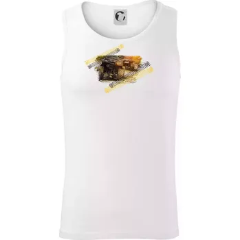 ATV čtyřkolka v bahně - Tílko pánské Core - S ( Bílá )