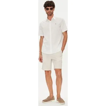 Dámské kraťasy U.S. Polo Assn. Šortky z materiálu MUP4050 Béžová Slim Fit M