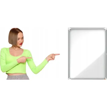 Magnetická vitrína Nobo Premium Plus 70,8 x 96,9 x 4,3 cm bílá