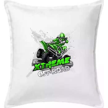 Polštář ATV čtyřkolka offroad XXX - Polštář 50x50 - 50x50 - Pouze potah ( Bílá )