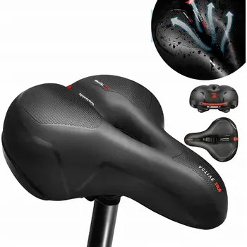 Sedlo na kolo POHODLNÉ SEDLO NA KOLO MĚKKÉ VELKÉ ŠIROKÉ MĚSTSKÉ SEDLO NA KOLO