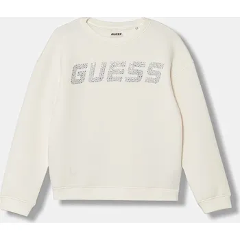 Chlapecká mikina Dětská mikina Guess béžová barva, J5YQ26 K7UW2 J5YQ26.K7UW2.9BYA 01X, vel. 105-112