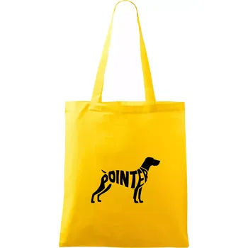 Pointer nápis v těle - Taška bavlněná - 42 x 38 cm ( Žlutá )