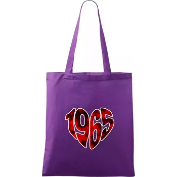 1965 v srdci - Taška bavlněná - 42 x 38 cm ( Fialová )