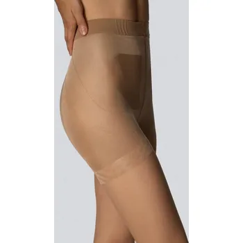 Dámské oblečení Silonky Mona Push-Up 40 den plus size Velikost: XL, Barva: Hnědá