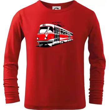 Chlapecké oblečení Tramvaj T3R barevná - Triko dětské Long Sleeve - 158 cm/12 let ( Červená )