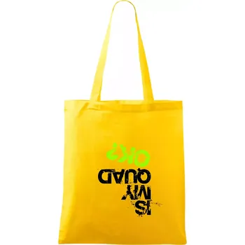 Is my Quad ok - Taška bavlněná - 42 x 38 cm ( Žlutá )