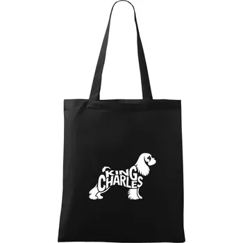 Labrador nápis v těle - Taška bavlněná - 42 x 38 cm ( Černá )