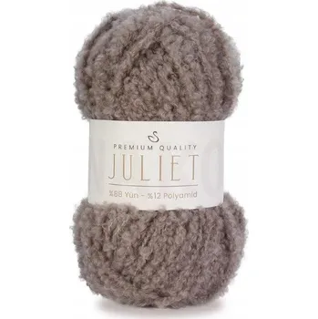 Příze Vlna NAKO JULIET 100 g/95 m Premium Quality Wool Boucle vlna bukla 2000