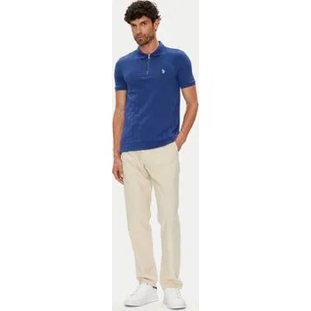 Pánské tričko U.S. Polo Assn. Polokošile MUP3992 Modrá Regular Fit S