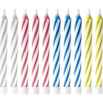 Dortová svíčka Narozeninové svíčky, které nefouknout, magické 10 Ks PP