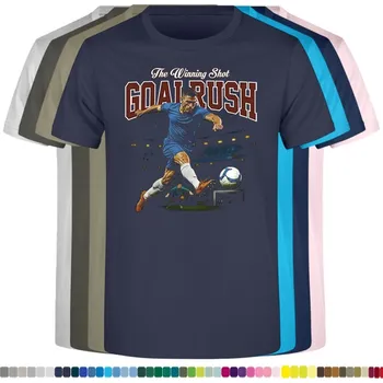 Pánské tričko panske-levne-bavlnene-tricko-digi-potisk-vitez-fotbal Barva: Navy - tmavě modrá, velikost: XL