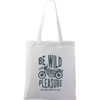 Be Wild - Taška bavlněná - 42 x 38 cm ( Bílá )