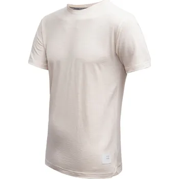 SENSOR MERINO LITE pánské triko kr.rukáv mottled beige XXL