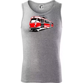 Tramvaj T3R barevná - Tílko pánské Core - 2XL ( Tmavě šedý melír )