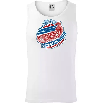 Motocross racing team - Tílko pánské Core - M ( Bílá )