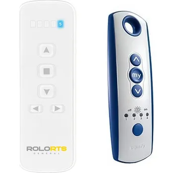 Dálkový ovladač SOMFY Telis 4 RTS blue - kompatibilní dálkové ovládání ROLO bílý