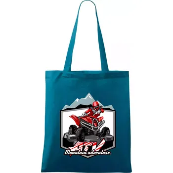 ATV čtyřkolka Mountain - Taška bavlněná - 42 x 38 cm ( Petrolejová )