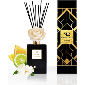 Aroma difuzér MY HOME | XL difuzér s FLOW květinou & tyčinkami | PARFUMIA® | 500 ml Dedra