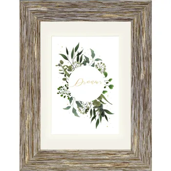 Rám na obraz Hama rámeček plastový CHALET, hnědošedá, 15x20 cm