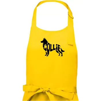 Kuchyňská zástěra Colie nápis v těle - Pánská zástěra na vaření - Univerzální velikost ( Žlutá )