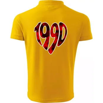 Pánská košile 1990 v srdci - Polokošile pánská Pique Polo 203 - 4XL ( Žlutá )