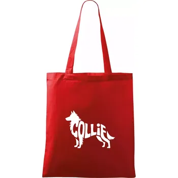 Nákupní taška Colie nápis v těle - Taška bavlněná - 42 x 38 cm ( Červená )