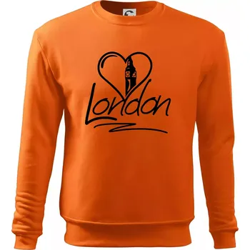 Pánská mikina London Love - Mikina Essential pánská - S ( Oranžová )
