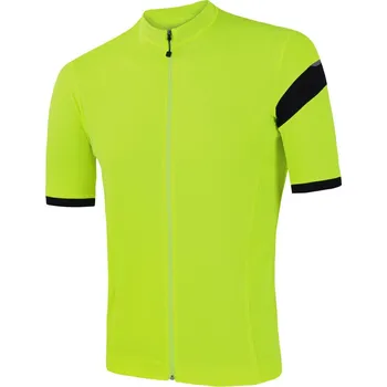 cyklistický dres SENSOR CYKLO COOLMAX CLASSIC pánský dres kr.rukáv celozip neon yellow M