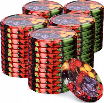 Obraz Šroubovací Víčka na sklenice Kadax wz25 66 mm 50 kusů