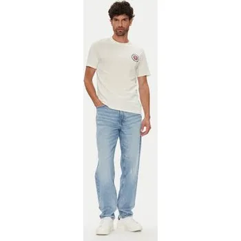 Pánské tričko Guess Jeans T-Shirt M5YI04 K8HM0 Écru Regular Fit XL