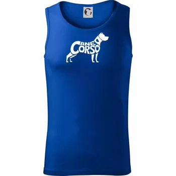 Cane corso nápis v těle - Tílko pánské Core - 2XL ( Královská modrá )